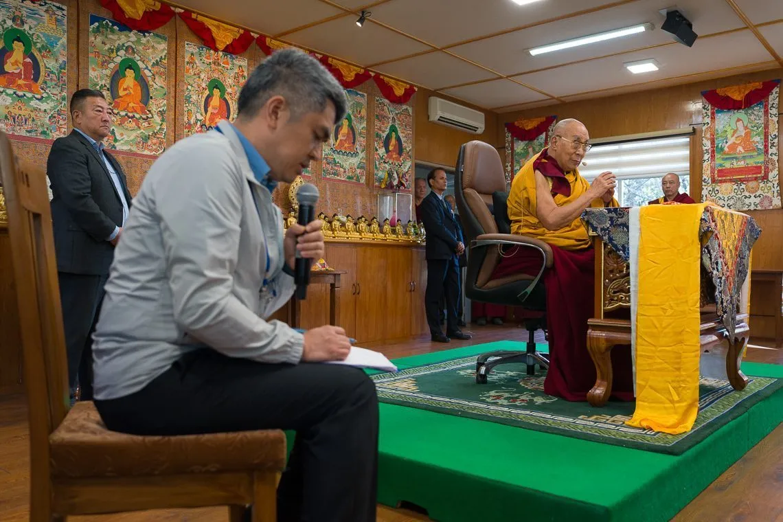 Interpreter translating