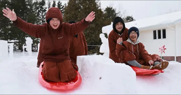 Winter Joy in the Snow: Neighbors Celebrate Together